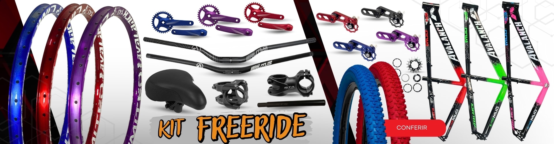 kit peças bicicleta grau no atacado