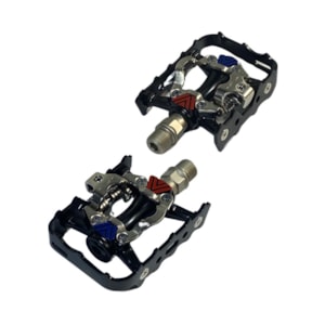 Pedal Bike Clip Velobox Plataforma Double MTB Inglês 9/16 Alumínio Preto