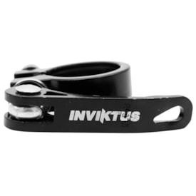 Abraçadeira Selim Inviktus 31,8mm Alumínio Preto Com Blocagem