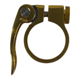 Abraçadeira Selim Kapa 34,9mm Alumínio Dourado Blocagem