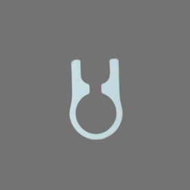 Abraçadeira Selim Monaco 25,5mm Alumínio Branco