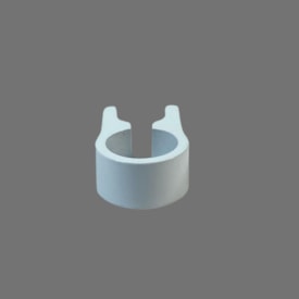 Abraçadeira Selim Monaco 25,5mm Alumínio Branco