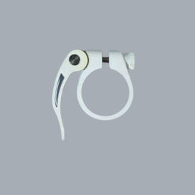 Abraçadeira Selim Tranz-x 34,9mm Alumínio Branco Blocagem