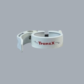 Abraçadeira Selim Tranz-x 34,9mm Alumínio Branco Blocagem