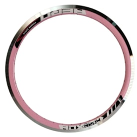 Aro 20 Alumínio Aero ADX 3204 Rosa Branco CNC 36 Furos