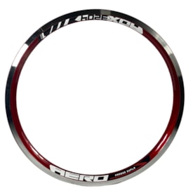 Aro 20 Alumínio Aero Flay Race Vermelho Branco CNC 36 Furos