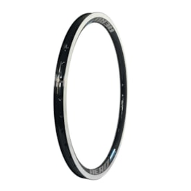 Aro 20 MTB Alumínio Aero Arosul Race Preto Com Branco CNC 36 Furos