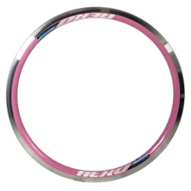 Aro 24 Alumínio Aero Arosul Race Rosa Branco CNC 36 Furos