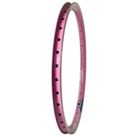 Aro 24 Alumínio Aero Arosul Race Rosa Branco CNC 36 Furos