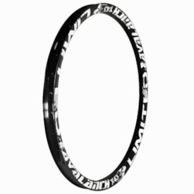 Aro 26 MTB Alumínio Aero Arosul Avalanche X-43 Preto Com Branco Disco 36 Furos