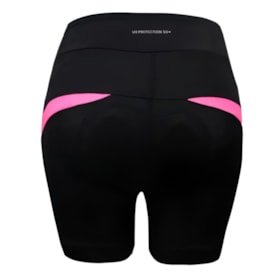 Bermuda Ciclismo Feminina Elite Preto e Pink