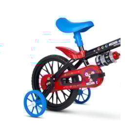 Bicicleta Aro 12 Nathor Mechanic Preto, Vermelho e Azul