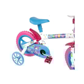 Bicicleta Aro 12 Styll Princesa Tiara Branco, Rosa e Azul