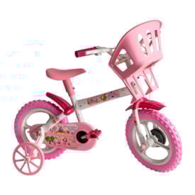Bicicleta Aro 12 Styll Princesinha Branco Rosa