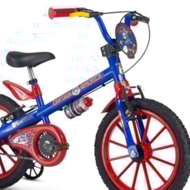 Bicicleta Aro 16 Nathor Capitão América