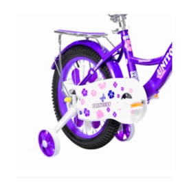 Bicicleta Aro 16 Unitoys Princess Roxo