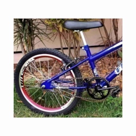 Bicicleta Aro 20 Garra7 Flash Azul Com Suspensão Vermelho
