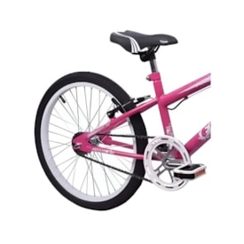 Bicicleta Aro 20 Garra7 Flash Rosa Verniz e Branco