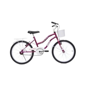Bicicleta Aro 20 Samy Jady Bege e Branco