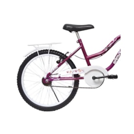 Bicicleta Aro 20 Samy Jady Bege e Branco