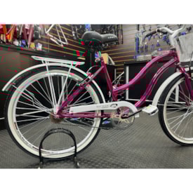 Bicicleta Aro 26 Doha Contra Pedal Rosa Branco