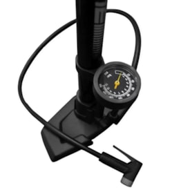 Bomba de Ar Oficina Bicicleta High One Bico Duplo Com Manômetro