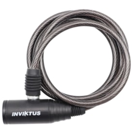Cadeado de Bicicleta Espiral Inviktus Com Chave 6mm X 1m Aço
