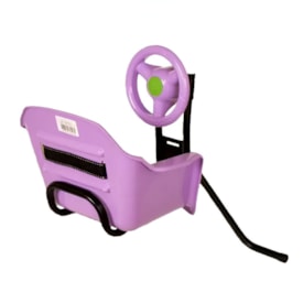 Cadeirinha de Bicicleta Dianteira Pojda Luxo Lilas
