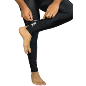 Calça Ciclismo Masculina Fennix Preto Bolso e Ziper