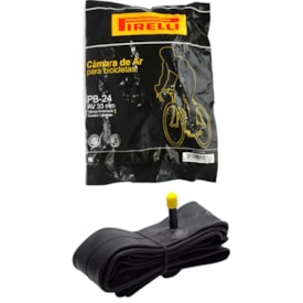 Câmara Aro 24 PB Pirelli Válvula Americana 33mm 1.3/8