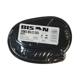 Câmara Aro 26 Bison Válvula Americana 33mm 1.95/2.125