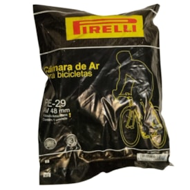 Câmara Aro 29 PE Pirelli Válvula Americana 48mm Balão