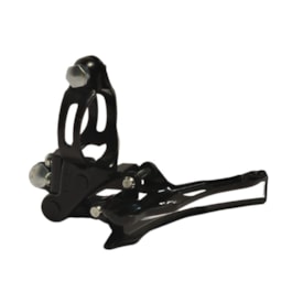 Cambio Dianteiro Shimano Tourney TZ-500 31,8mm Puxa Por Baixo Preto Para Pedivela Reduzido