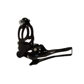 Cambio Dianteiro Shimano Tourney TZ-500 31,8mm Puxa Por Cima Preto Para Pedivela Reduzido