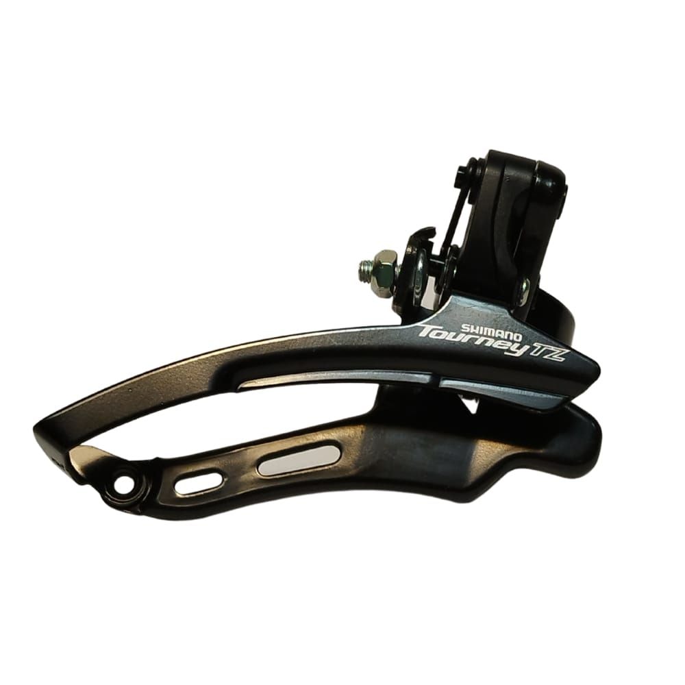 Cambio Dianteiro Shimano Tourney TZ-510 31,8mm Puxa Por Cima Preto