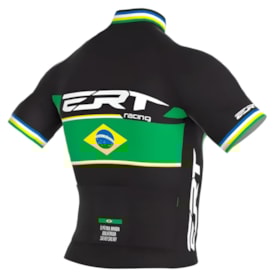 Camiseta Ciclismo Ert Racing Campeão Brasil Preto
