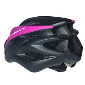 Capacete Bike Absolute Luna Preto e Roxo Com Led - M
