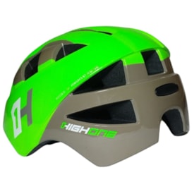 Capacete Bike Infantil High One Bike Baby Verde e Cinza - P