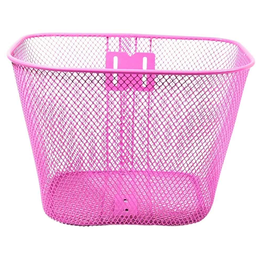 Cesta Bicicleta Aro 26 Importado Aço Oval Rosa