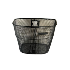 Cesta de Bicicleta Alta Média Aro 26 Importado Aço Preto