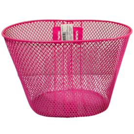 Cesta de Bicicleta Aro 16 Logan Aço Rosa