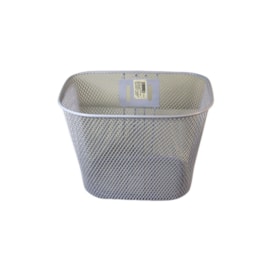 Cesta de Bicicleta Aro 20 Logan Aço Branco