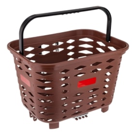 Cesta de Bicicleta Coletiva Kalf KF412 Marrom Dianteira