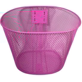 Cesta de Bicicleta Grande Aro 24 Paco Aço Rosa