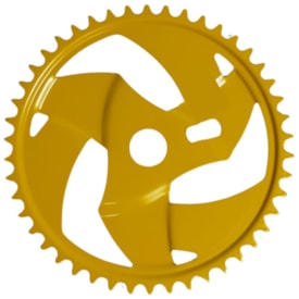 Coroa Galic Silk Catavento Amarelo 46 Dentes Aço