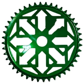 Coroa Galic Silk Polly Verde 44 Dentes Aço