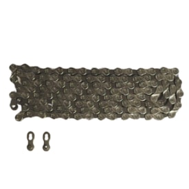 Corrente Fina KMC X9 1/2x11/128 116 Elos Prata Index 9V