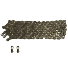 Corrente Fina KMC X9-L 1/2x11/128 116 Elos Prata Index 9V Semi-Vazada