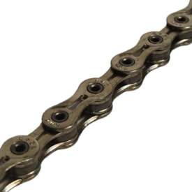 Corrente Fina KMC X9-SL 1/2x11/128 116 Elos Prata Index 9V Vazada