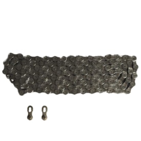 Corrente Fina KMC Z9 1/2x11/128 116 Elos Prata Index 9V